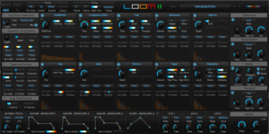 Edit Screen of Loom II synthesizer
